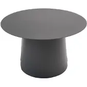 Qopps Koffietafel Okios - 70 cm - Antraciet - Rond -