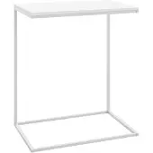 vidaXL Bijzettafel 55x35x66 cm bewerkt hout wit