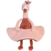 Happy horse knuffel, flamingo, viool, nummer 1 - 19 cm, roze pluche