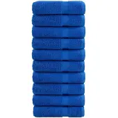 vidaXL Handdoeken SOLUND 10 st 600 g/m² 50x100 cm blauw