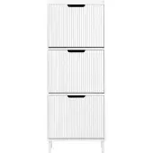 SoBuy - Schoenrek Schoenopbergkast - Wit - B50 x D19 x H130 cm
