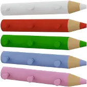 Hioshop Stifto kapstok 3 hakenwit.