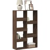 vidaXL Boekenkast 100x33x155,5 cm bewerkt hout bruin eikenkleurig