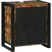 vidaXL Wastafelkast Bruin 55 x 35 x 60 cm Massief Gerecycleerd Hout