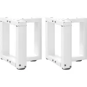vidaXL Salontafelpoten 2 st T-vormig 30x25x(30-31) cm staal wit