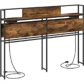 vidaXL Opberghoofdbord Gerookt eiken Bewerkt hout