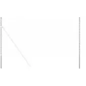 vidaXL Hekpaal. 2 pcs Zilver Poedercoated staal
