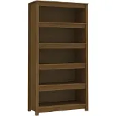 vidaXL Boekenkast 80x35x154 cm massief grenenhout honingbruin