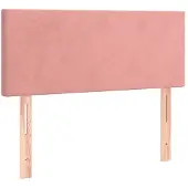 vidaXL Hoofdbord 80x5x78/88 cm fluweel roze