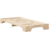 vidaXL Bedframe Bruin 80 x 210 cm Massief grenenhout