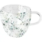 Ambiente Glasbecher doppelwandig Eucalyptus all over 0,2 l
