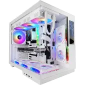 Mars Gaming Gaming Behuizing - - MC-MIRAGE - LCD IPS Scherm 7,2” - Gehard Glas - Dubbele Kamer