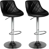 Happy Garden Set van 2 zwarte barkrukken JASPER