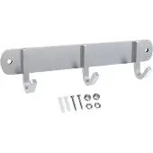 Intirilife roestvrijstalen kapstok model d - 3 haken - jashaken in 5 verschillende designs kledinghaken garderobe