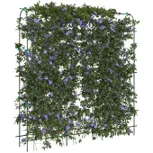 vidaXL Plantenklimrek U-vorm 181x31x182,5 cm staal
