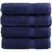 vidaXL Handdoeken SOLUND 4 st 600 g/m² 50x100 cm marineblauw