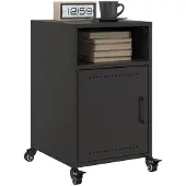 vidaXL Nachtkastjes 2 st 36x39x59 cm staal zwart