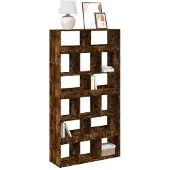 vidaXL Boekenkast 100x33x187,5 cm bewerkt hout gerookt eikenkleurig