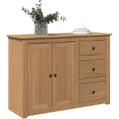 vidaXL Dressoir met lades PANAMA 112x40x80 cm massief grenenhout