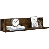 vidaXL Wandschappen 2 st 75x16,5x16,5 cm bewerkt hout gerookt eiken