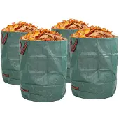 vidaXL Tuinafvalzakken 4 pcs 300 l Groen Polypropyleen