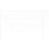 vidaXL Euro Hek 1 x 10 m PVC-gelaagd ijzer