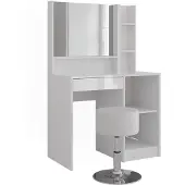 Vicco Sherry Kaptafel – 89.8 cm 4 delen Wit/wit hoogglans