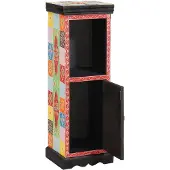 vidaXL Ladekast Multikleur 30 x 30 x 90 cm Massief Mango Hout