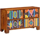 vidaXL Schoenenkast 90 x 35 x 55 cm Massief Acacia Hout Bruin