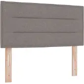 vidaXL LED Hoofdbord met LED-stripverlichting Taupe 100 cm Stof