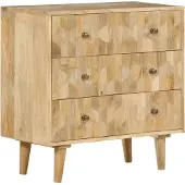vidaXL Ladekast 70x35x70 cm massief mangohout