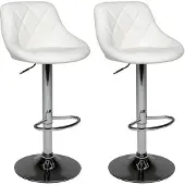 Happy Garden Set van 2 witte barkrukken JASPER