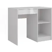 Vicco Sherry Kaptafel – 89.8 cm Wit/wit hoogglans