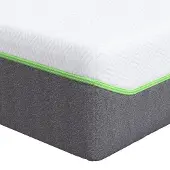 vidaXL Matras Wit en Grijs 120 x 200 cm Jacquard stof