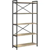 vidaXL Boekenplank 80 x 30 x 155 cm Bewerkt hout Sonoma Eik