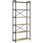 vidaXL Boekenplank 80 x 30 x 189,5 cm Bewerkt hout Sonoma Eik