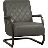 Tower Living Fauteuil Civo - Microleder - Antraciet -