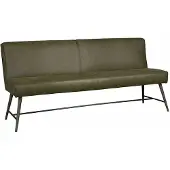 Tower Living Eetkamerbank Belmonte - Microvezel - Groen - 155 cm -