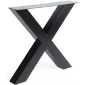 WGXL Collection Metalen X-Poot - 10 x 10 cm - Zwart -