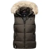 MARIKOO Bodywarmer 'Eisflöckchen' crème / antraciet