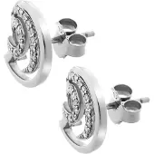 Orphelia 'Elaine' Dames 925 Sterling Zilveren Oorbellen - Zilver ZO-7084