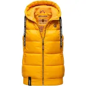 NAVAHOO Bodywarmer 'Kassidy' geel / zwart / wit