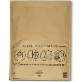 Mail lite luchtkussenenveloppen, goud, K/7, 350 x 470 mm, doos van 100 stuks