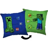 Jerry | Creeper – 40x40 cm – Zacht Vierkant Sierkussen – Voor Slaapkamer of Gaming Room