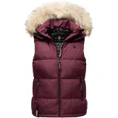 MARIKOO Bodywarmer 'Eisflöckchen' beige / bordeaux