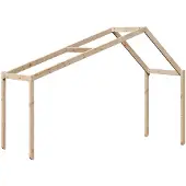 vidaXL Kinderbedhuisje 213x95,5x144,5 cm massief grenenhout