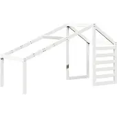 vidaXL Kinderbedhuisje 188x82x113 cm massief grenenhout wit