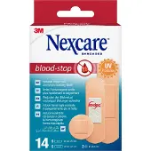 3M Nexcare Blood Stop bloedstelpende Pleisters | Zeer doeltreffend hemostaticum | Ademend & zacht | 3 Maten 14 St Pleister