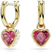 Swarovski Oorbellen goud / pink
