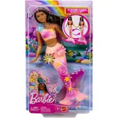 Barbie Flower Magic Zeemeerminpop – Magische Bloemen die Bloeien - Bruin & Roze